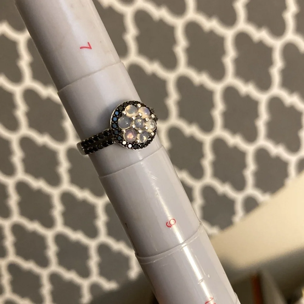 Opal & Black Spinel